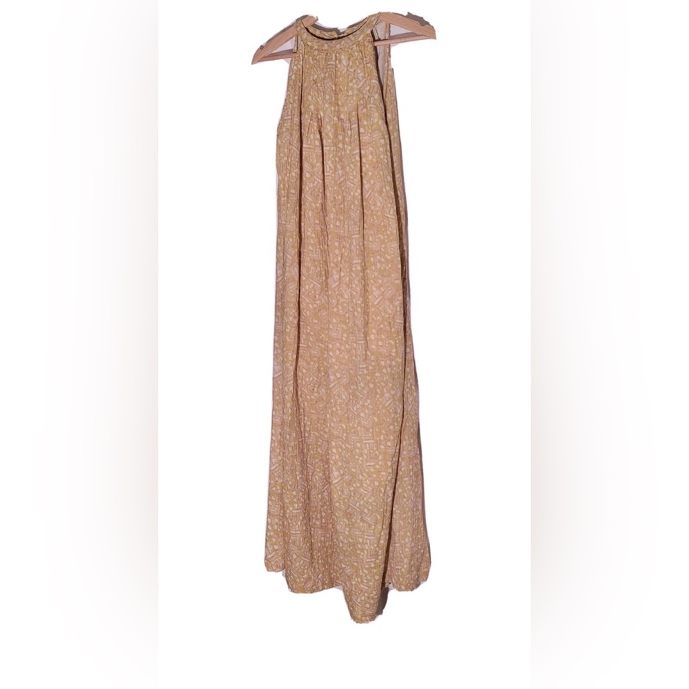 Cost Plus World Market Yellow Printed Jumpsuit